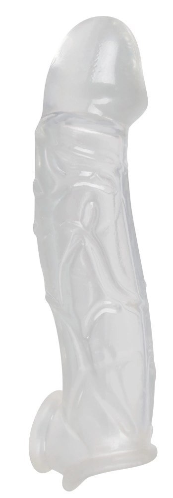 Crystal Clear Transparent Rękaw Wydłużający z Mankietem 23 cm TPE Crystal Clear Transparent Rękaw Wydłużający z Mankietem 23 cm TPE