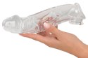 Crystal Clear Transparent Rękaw Wydłużający z Mankietem 23 cm TPE