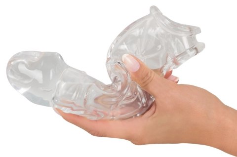 Crystal Clear Transparent Rękaw Wydłużający z Mankietem 23 cm TPE Crystal Clear Transparent Rękaw Wydłużający z Mankietem 23 cm TPE