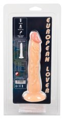 European Lover model 18 cm z przyssawką - anatomiczny kształt PVC