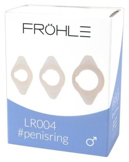 Frohle LR004 Zestaw 3 pierścieni intymnych elastycznych 16/21/26mm TPE