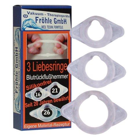 Frohle LR004 Zestaw 3 pierścieni intymnych elastycznych 16/21/26mm TPE Frohle LR004 Zestaw 3 pierścieni intymnych elastycznych 16/21/26mm TPE