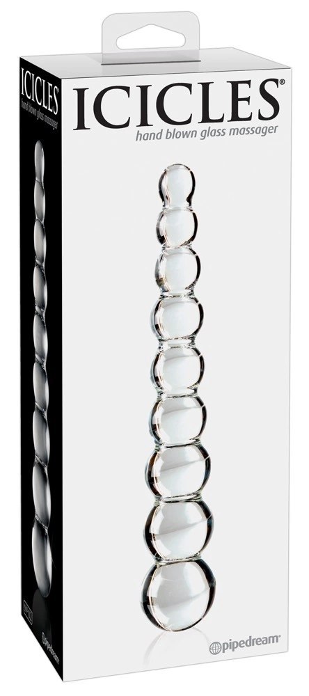 Icicles model 9 - Szklany zestaw koralikow w 9 rozmiarach, przezroczysty Icicles model 9 - Szklany zestaw koralikow w 9 rozmiarach, przezroczysty
