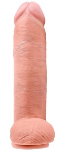 King Cock Model 30 cm z anatomiczną podstawą, kolor cielisty