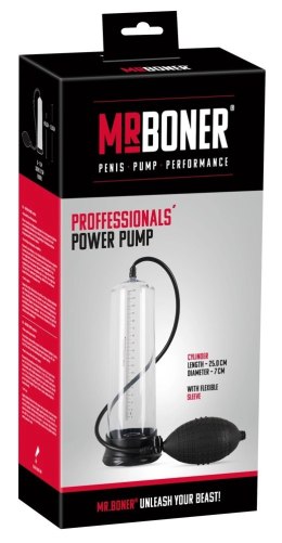 MR.BONER Pompa prożniowa z mankietem silikonowym i skala 25cm