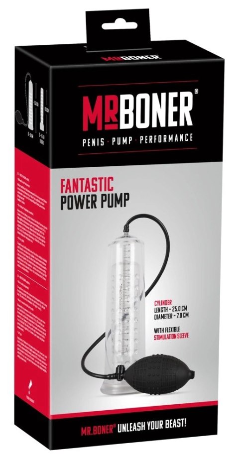 Mr. Boner Pompa Prożniowa Ręczna 25cm Skala Cylinder Silikonowy Rękaw Mr. Boner Pompa Prożniowa Ręczna 25cm Skala Cylinder Silikonowy Rękaw