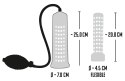 Mr. Boner Pompa Prożniowa Ręczna 25cm Skala Cylinder Silikonowy Rękaw