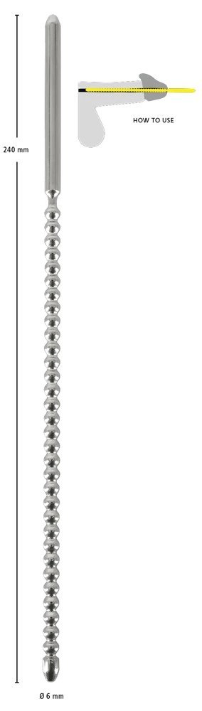 Mystim Plug Dilator ze stali nierdzewnej 24 cm, kulisty kształt Mystim Plug Dilator ze stali nierdzewnej 24 cm, kulisty kształt
