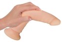 Nature Skin Model Długi z Przyssawką 22 cm - elastyczny TPR, naturalny kolor