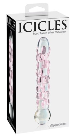 Pipedream Icicles model 24 szklany masażer z wypustkami 17,8 cm