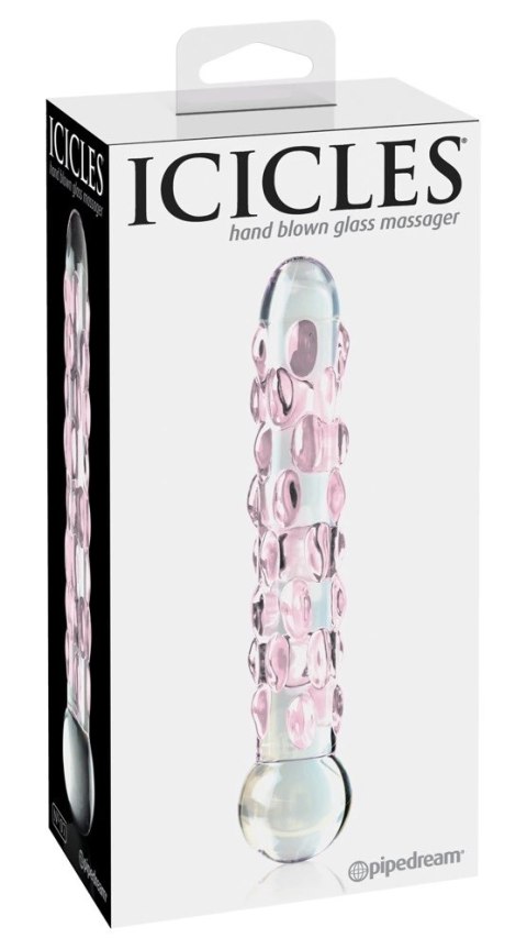 Pipedream Icicles model 24 szklany masażer z wypustkami 17,8 cm Pipedream Icicles model 24 szklany masażer z wypustkami 17,8 cm