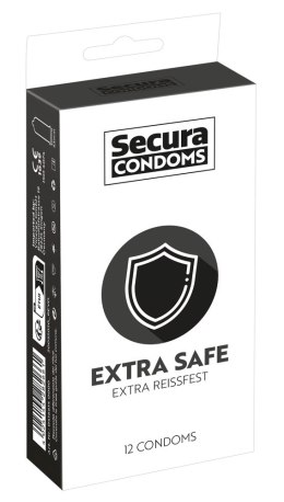Secura Extra Safe 12 szt. - Prezerwatywy silikonowe grube 52 mm