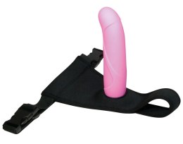 Sweet Smile Soft Strap-On Switch rożowy model z uprzężą, długość 16 cm