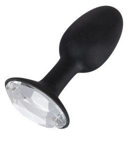 You2Toys Korek dekoracyjny z diamentem S czarny silikon 8,5 cm