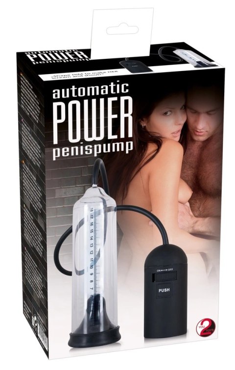 You2Toys Power Pump automatyczna pompa treningowa, przezroczysta 22cm