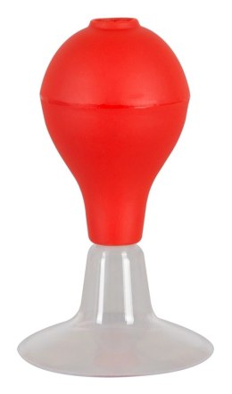 You2Toys Przyssawki do sutkow model z pompką, czerwono-przezroczyste 5,5 cm