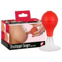 You2Toys Przyssawki do sutkow model z pompką, czerwono-przezroczyste 5,5 cm