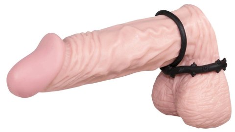 You2Toys Steely - silikonowy podwojny pierścień anatomiczny czarny You2Toys Steely - silikonowy podwojny pierścień anatomiczny czarny