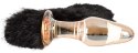 You2Toys Szklany korek z futrzanym ogonem czarnym 12 cm