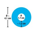You2Toys elastyczny pierścień intymny TPE mleczny błękit O1,5 cm