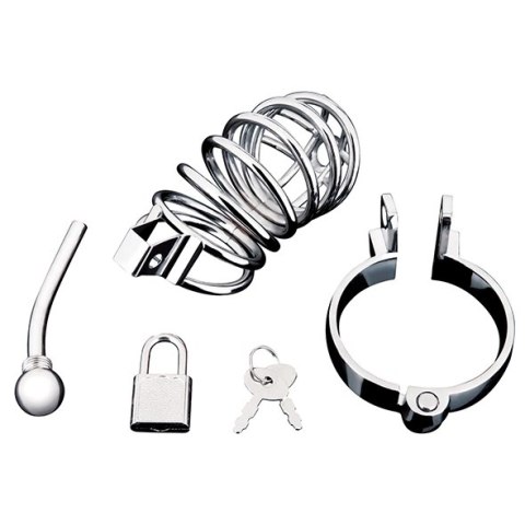 Blueline Cage System z metalowym prętem i anatomicznym pierścieniem Blueline Cage System z metalowym prętem i anatomicznym pierścieniem