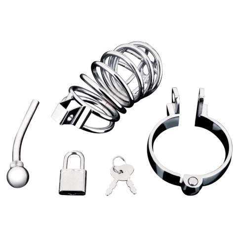 Blueline Cage System z metalowym prętem i anatomicznym pierścieniem Blueline Cage System z metalowym prętem i anatomicznym pierścieniem