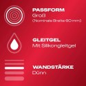 Durex Gefuhlsecht XXL 8szt - Duże prezerwatywy silikonowe, 60 mm