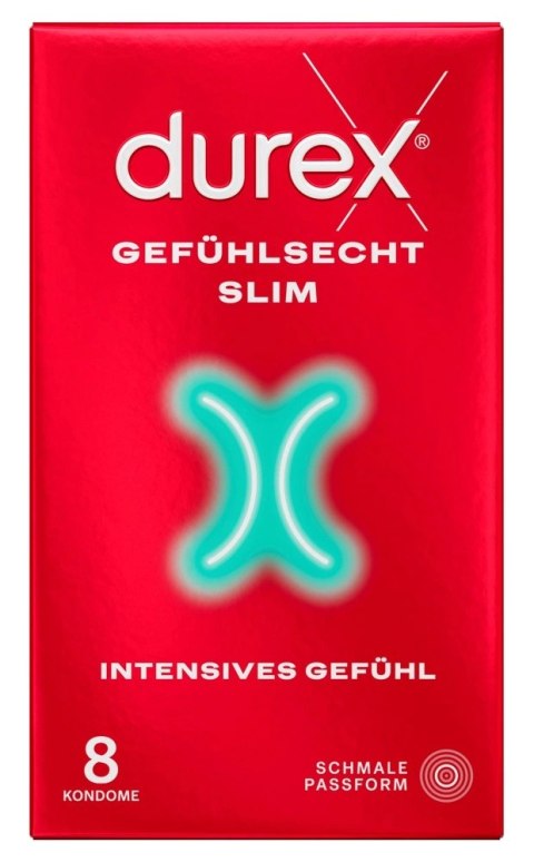 Durex Gefuhlsecht Slim Fit 8 szt. - cienkie prezerwatywy silikonowe
