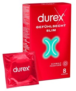 Durex Gefuhlsecht Slim Fit 8 szt. - cienkie prezerwatywy silikonowe