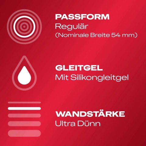 Durex Gefuhlsecht Ultra Prezerwatywy Lateksowe 20% Cieńsze 8 szt. Durex Gefuhlsecht Ultra Prezerwatywy Lateksowe 20% Cieńsze 8 szt.