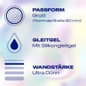Durex Hautnah Classic XXL 8szt - ultracienkie lateksowe prezerwatywy, 60mm