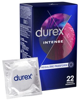Durex Intense Orgasmic 22 szt. prążkowane miętowe prezerwatywy