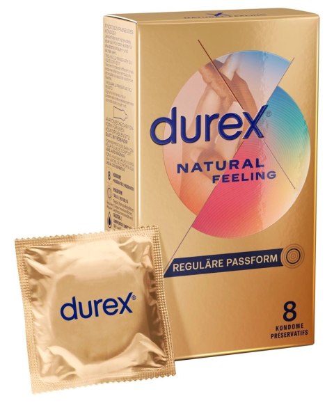 Durex Natural Feeling prezerwatywy 8 szt bez lateksu Real Feel Durex Natural Feeling prezerwatywy 8 szt bez lateksu Real Feel