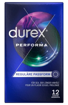Durex Performa 12 szt. - prezerwatywy z żelem opoźniającym benzokainę
