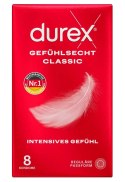 Durex Prezerwatywy Lateksowe 8 szt. z nawilżeniem i zbiorniczkiem
