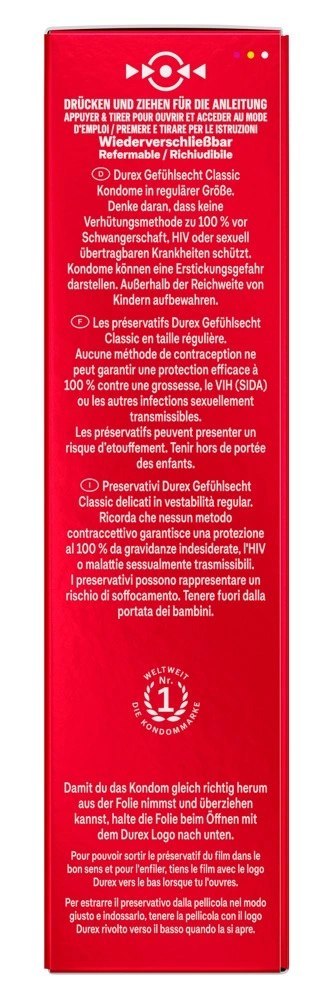 Durex Prezerwatywy Lateksowe 8 szt. z nawilżeniem i zbiorniczkiem Durex Prezerwatywy Lateksowe 8 szt. z nawilżeniem i zbiorniczkiem