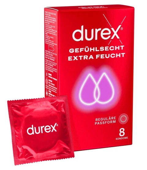 Durex Sensitive Extra Feucht 8 szt. - prezerwatywy silnie nawilżone Durex Sensitive Extra Feucht 8 szt. - prezerwatywy silnie nawilżone