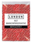 London Prezerwatywy Truskawkowe 1000 sztuk - aromat, nawilżenie, 56 mm