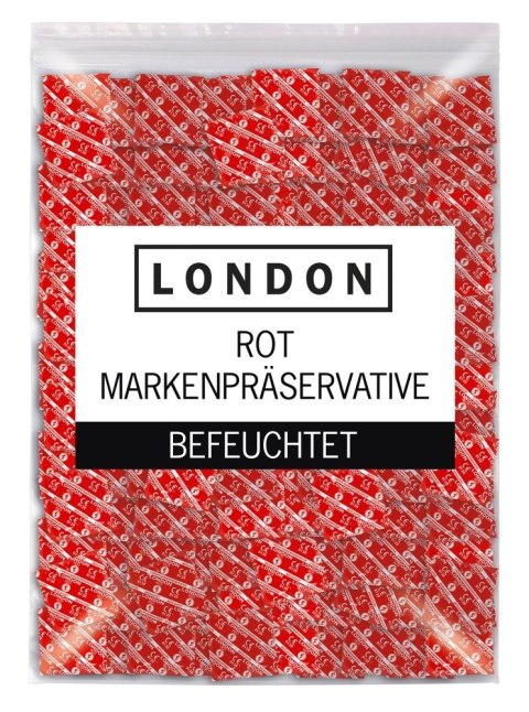 London Prezerwatywy Truskawkowe 1000 sztuk - aromat, nawilżenie, 56 mm London Prezerwatywy Truskawkowe 1000 sztuk - aromat, nawilżenie, 56 mm