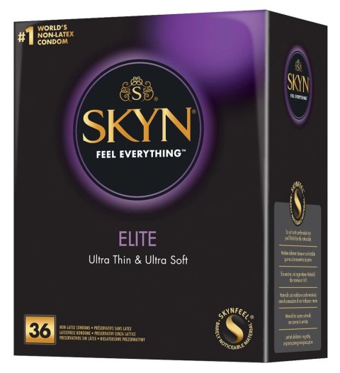 SKYN Elite 36 szt. prezerwatywy ultra cienkie nielateksowe wilgotne SKYN Elite 36 szt. prezerwatywy ultra cienkie nielateksowe wilgotne