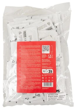 Secura Extra Fun 100 szt. - prezerwatywy z wypustkami, silikonowa powłoka