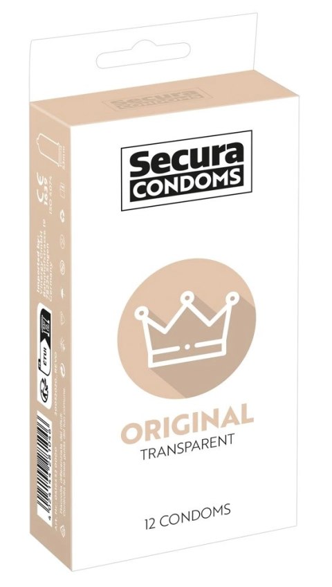 Secura Original Prezerwatywy Klasyczne 12 szt. silikonowa powłoka Secura Original Prezerwatywy Klasyczne 12 szt. silikonowa powłoka