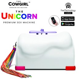 The Cowgirl Unicorn - Zaawansowana maszyna intymna z silikonową nakładką