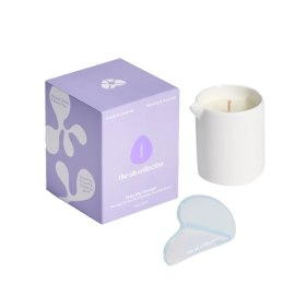 The Oh Collective Rub Me Tender Świeca do masażu + kamień Gua Sha 8x9x9cm