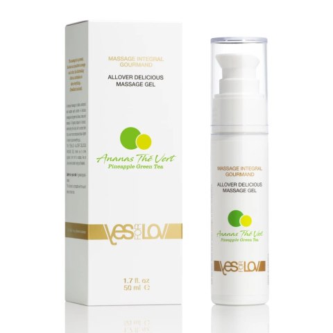 YESforLOV Allover Delicious Żel do Masażu Ananas Zielona Herbata 50ml YESforLOV Allover Delicious Żel do Masażu Ananas Zielona Herbata 50ml