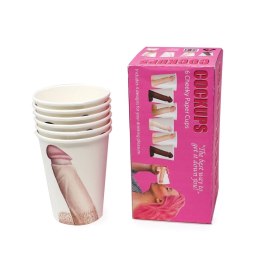 Henbrandt Kubeczki Papierowe 300ml 6 szt. Imprezowy Nadruk Mix Wzorow