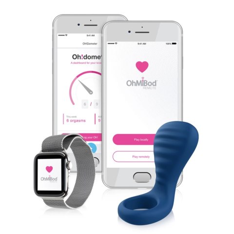 OhMiBod blueMotion Nex 3 - Pierścień wibrujący Bluetooth kobaltowy OhMiBod blueMotion Nex 3 - Pierścień wibrujący Bluetooth kobaltowy