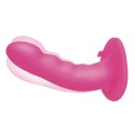 Pegasus Curved Pink Model Strap-On z Pilotem Bezprzewodowym 6"