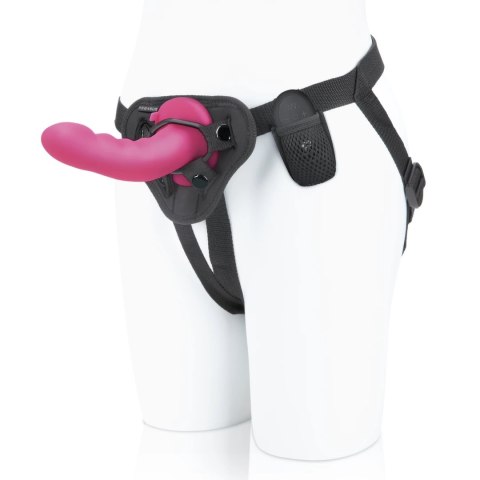 Pegasus Curved Pink Model Strap-On z Pilotem Bezprzewodowym 6" Pegasus Curved Pink Model Strap-On z Pilotem Bezprzewodowym 6"