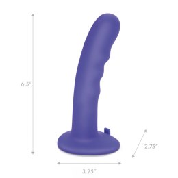 Pegasus Curved Wave 6'' Fioletowy Wibrator na Uprząż z Pilotem